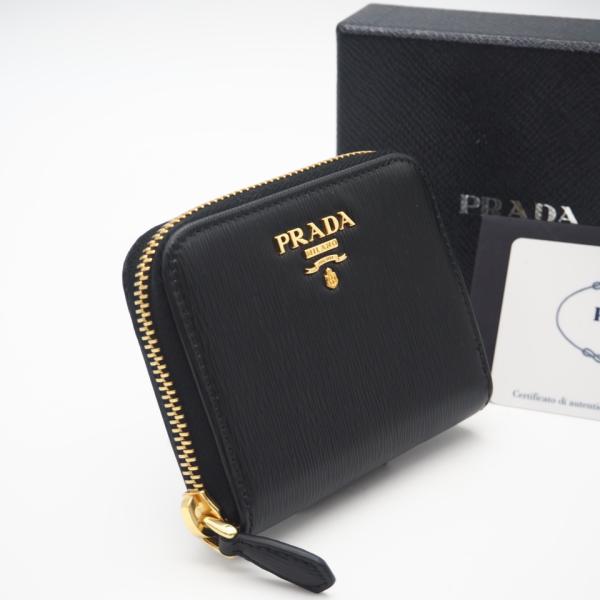 ★3日以内返品可★ 未使用 PRADA プラダ ヴィッテロムーブ コインケース ネロ 1MM268 ...