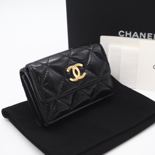 ★3日以内返品可★ 美品 CHANEL シャネル マトラッセ スモールフラップウォレット AP431...