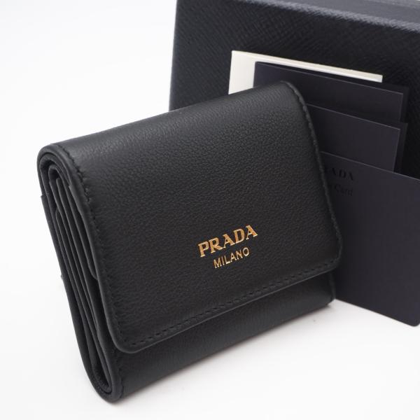 ★3日以内返品可★ 極美品 PRADA プラダ ポルタ ピッコロ パッティーナ ソフトレザー プリン...
