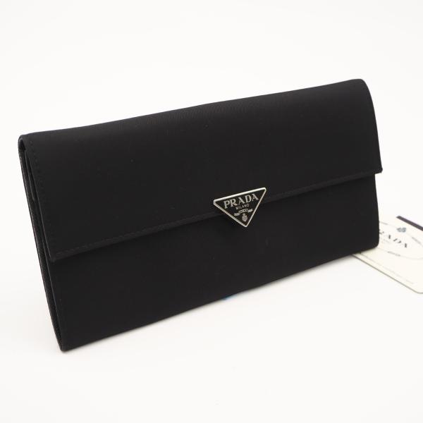 ★3日以内返品可★ 美品 PRADA プラダ テスート トライアングルロゴ ロングウォレット 1M1...