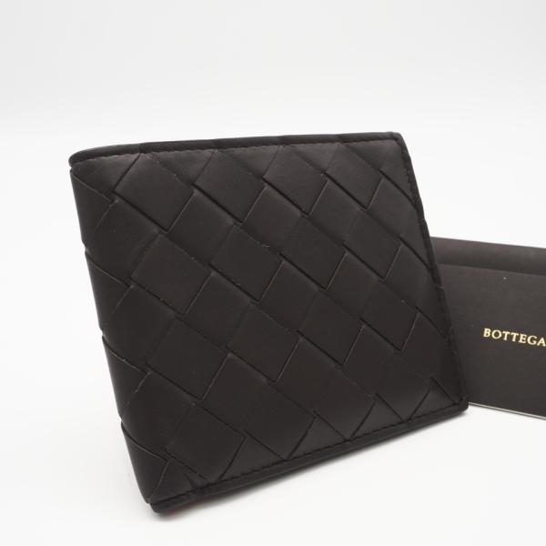 ★3日以内返品可★ 美品 BOTTEGAVENETA ボッテガヴェネタ イントレチャート 二つ折りウ...