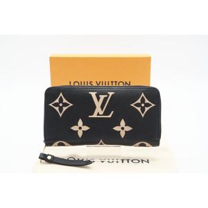 【極美品】ルイヴィトン　アンプラント　ジッピーウォレット　M61864 ブラック ルイヴィトン 財布 LOUIS VUITTON M61864 モノグラムアン