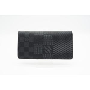 ☆安心の3大保証☆ ABランク ≪LOUIS VUITTON ルイ ヴィトン/二つ折り長財布≫ N60436 ダミエ グラフィット3D ポルトフォイユ ブラザ NM 美品｜biclock