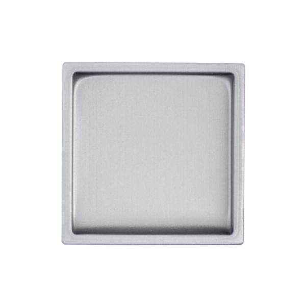 【送料無料】2個入り フレルテ 01‐056 浅口襖引手 ステンチリ角 穴無 レリッククリア