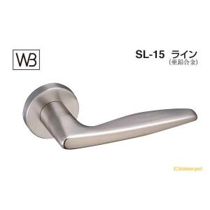 シロクマ  レバー SL-15 ライン ホワイト GF空錠付 (SL-15-R-GF-ホワイト)｜bidoorpal