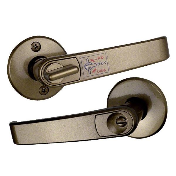 TAIKO(タイコー)  ターボレバーハンドル No.2100 AM(アンバー) 間仕切錠 バックセ...