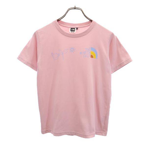 ノースフェイス NTJ32462 アウトドア ロゴプリント 半袖Tシャツ L ピンク系 THE NO...