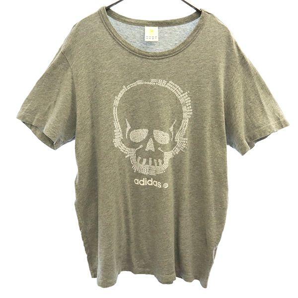 アディダスネオ プリント 半袖 Tシャツ M グレー adidas NEO メンズ 古着 23072...