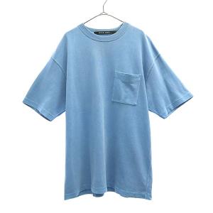 ニコアンド 半袖 Tシャツ 4 ブルー NIKO AND... ポケット付き メンズ 古着 230801 メール便可｜big-2nd