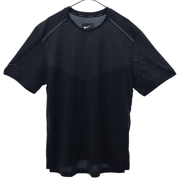 ナイキ チェック トレーニングシャツ M ブラック NIKE 半袖 Tシャツ スポーツ ウォームアッ...