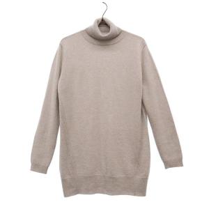 ドゥクラッセ 長袖 カシミヤ100% タートルネック セーター L グレー DoCLASSE ニット レディース 古着 231210｜big-2nd