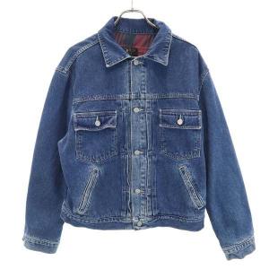 RRL 90s USA製 初期黒タグ 赤三ツ星 デニムジャケット L ダブルアールエルメンズ 古着 RR221119｜big-2nd