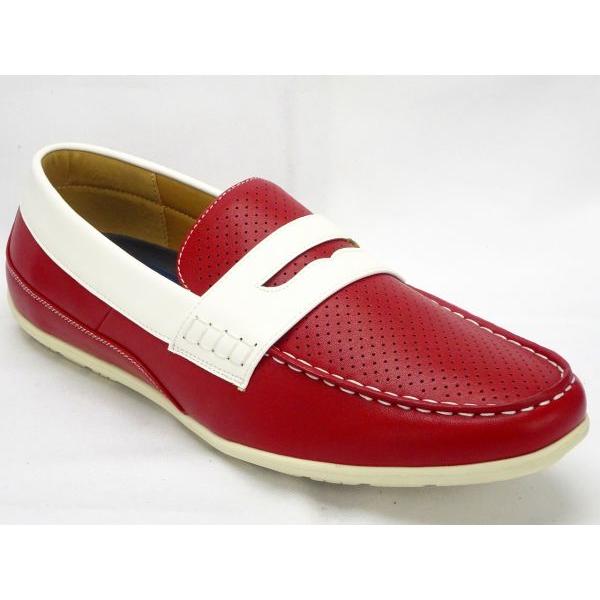 28cm(us11.5) UP.RENOMA 4018 【4E】 RD/WH レッド/ホワイト ユー...