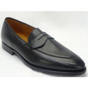 クロケット＆ジョーンズ　セミブローグ NEWPORT　UK8 1/2 Eブラック アウトレット】【ラスト1点】CROCKETT&JONES クロケット
