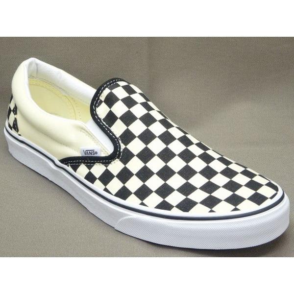 us 12 (30cm) VANS SLIP-ON VN000EYE WH/BL ホワイト/ブラック...