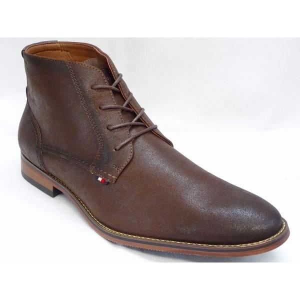us 12 (30cm) トミーヒルフィガー TOMMYHILFIGER BAGE ダークブラウン ...