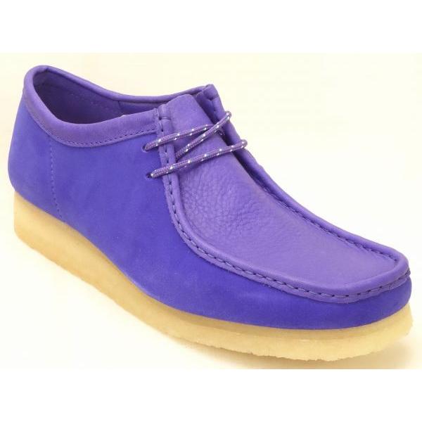 uk11 (29.5cm) クラークス Wallabee 295 【G】 PU パープル クラークス...