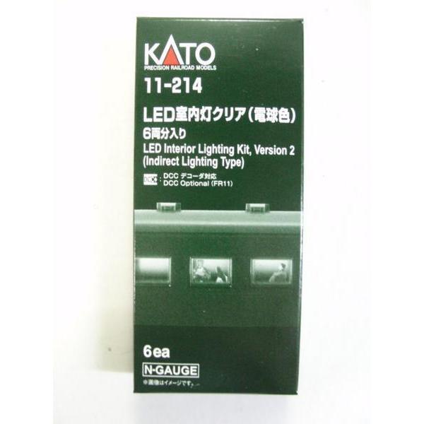 KATO　11-214　LED室内灯クリア　電球色　6両分入り