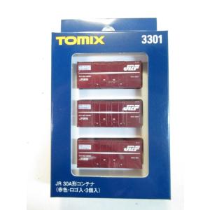TOMIX　3301　30A形コンテナ　赤色・ロゴ入り　3個入