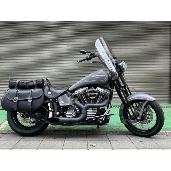 特注品マフラー フォーリングボーンズ H-D EVO/TC88/TC96 FLSTS/FLST/FL...
