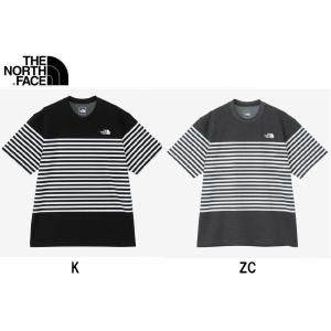 THE NORTH FACE (ノースフェイス) NT32406 ショートスリーブパネルボーダーティー/S/S Panel Border Tee/半袖Tシャツ/2024SS｜big-joy