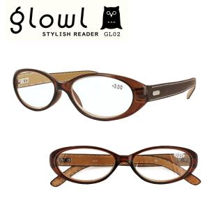 老眼鏡 メンズ レディース おしゃれ リーディンググラス 男性用 女性用 glowl カジュアルライン 合皮素材テンプル GL02 シニアグラス