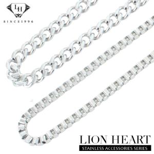 KRKC&CO ステンレス ネックレス チェーン アクセサリー シルバー系