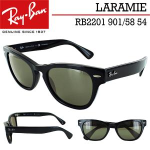 レイバン 偏光サングラス Ray-Ban RB2201 901/58 54 LARAMIE ララミー uvカット ブラック ポラライズドグリーン 復刻モデル 国内正規商品 釣り ドライブ 運転｜big-market