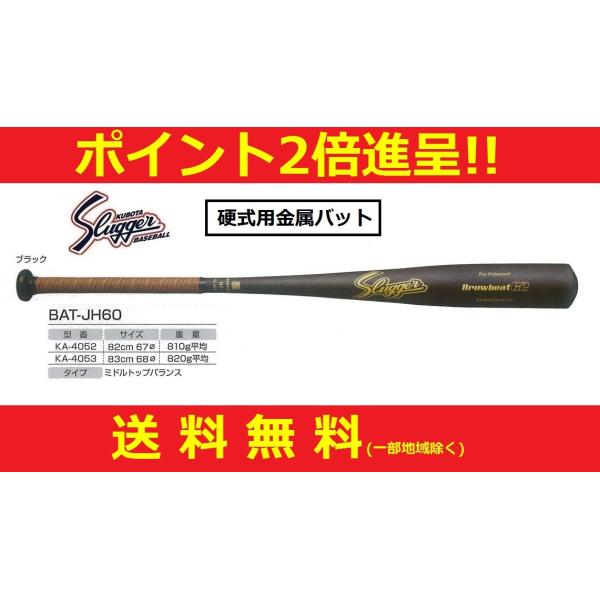 久保田スラッガー 野球 硬式用金属バット(中学生対応)ミドルトップバランス BAT-JH60