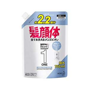 メンズビオレ ONE オールインワン全身洗浄料 フルーティーサボンの香り 大容量詰替 750ml｜big-select