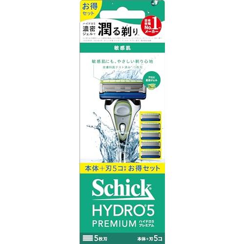 Schick(シック) ハイドロ5プレミアム 敏感肌 コンボパック(ホルダー(刃付き)+替刃4コ) ...