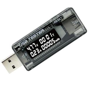 Homefunny USB電流電圧テスター チェッカー 4-20V/0-3A 急速充電QC2.0 積算電流・通電時間計測｜big-select
