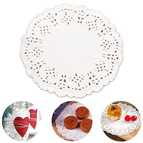 【Charming Decoration】レースペーパー 丸型 11cm 天ぷら敷紙 無蛍光食品紙 ...