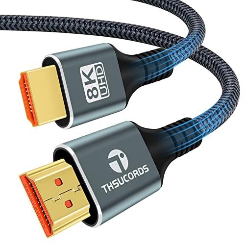 Thsucords 8K 4K HDMI ケーブル 2M 高速編組 HDMI 2.1 コード 8K@...