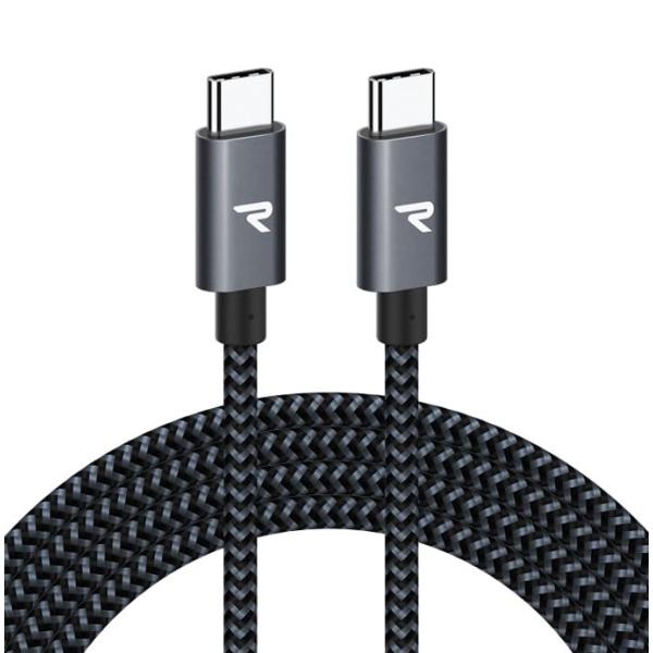 RAMPOW USB C ケーブル PD3.0対応 100W/5A 超高速充電 USB-C &amp; US...