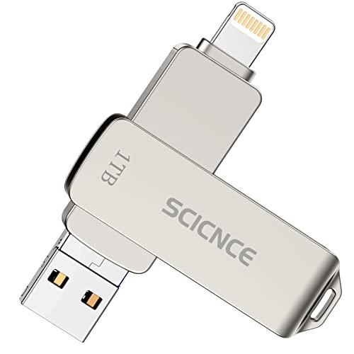 SCICNCE USB 3.0 フラッシュドライブ 1TB iPhone用 外部ストレージ サムドラ...
