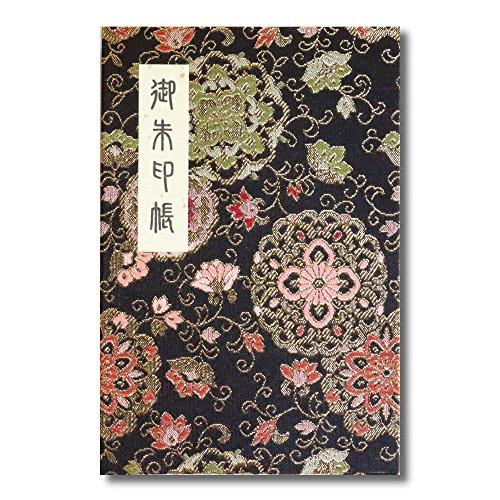 御朱印帳 46ページ 蛇腹式 ビニールカバー付 法徳堂オリジナルしおり付 大判サイズ 18×12 華...