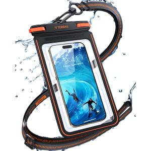 TORRAS スマホ 防水ケース 【2026新型！両面高機能】IPX8完全防水 水中タッチ対応 浮く設計 お風呂/海/プール/温泉対応 7インチiP