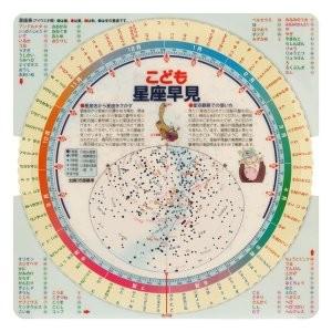 星座観察　こども星座早見（新版）　星　天の川　夜光表現　万年カレンダー