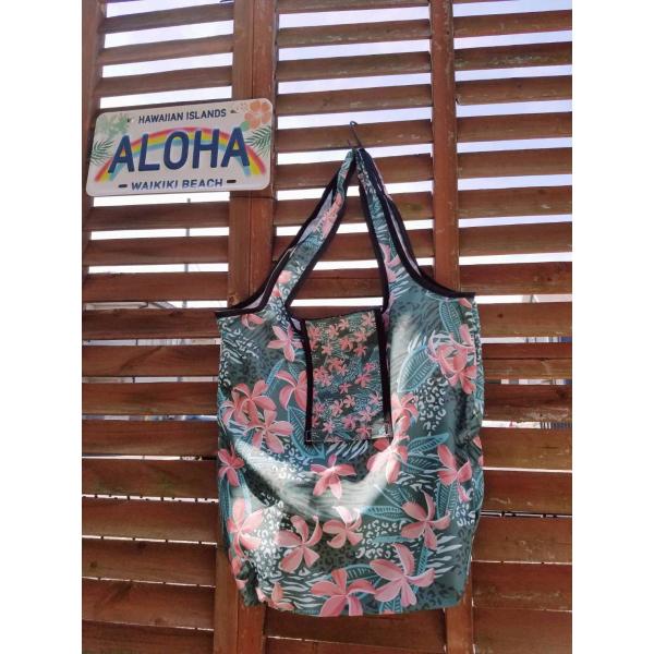 エコバック オシャレ 人気 サーファー 花 トロピカル 折りたたみ ハワイ Jessica Miyu...
