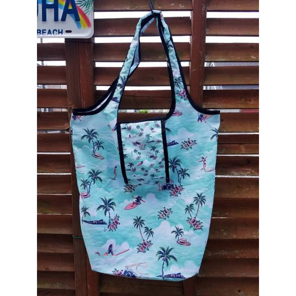 エコバック オシャレ 人気 サーファー SURFING 折りたたみ ハワイ Jessica Miyu...