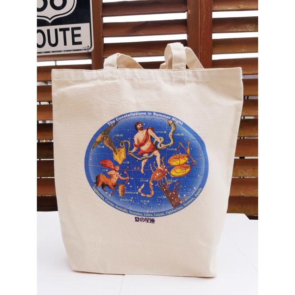 トートバック エコバック 人気 天体 夏の星座 summer  コットン オシャレ カジュアル 便利