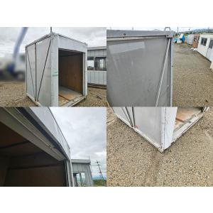 2m シャッター付コンテナ 中古 1.2坪 2...の詳細画像1