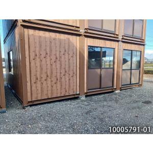 シンク付き 5.6m 11.8坪 3連棟 ユニットハウス 中古 23.7畳 39.1平米 休憩所 簡易ハウス プレハブ小屋 屋外 事務所 喫煙所 倉庫 物置 別宅 10005791-01