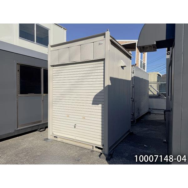 ナガワ 1.9m シャッターコンテナ 中古 1坪 2.1畳 3.4平米 中古コンテナ 休憩所 簡易ハ...