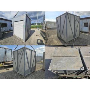 2m シャッター付コンテナ 中古 1.2坪 2...の詳細画像1