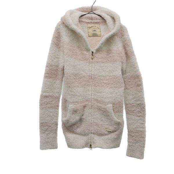 gelato pique ジェラートピケ ボーダー 長袖 ルームウェア F ジップパーカー ジェラピ...