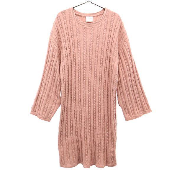gelato pique ジェラートピケ 長袖 ルームウェア F ピンク エアリーモコワンピース レ...