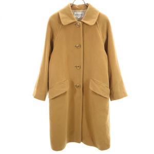 HENRI BENDEL ヘンリベンデル 日本製 長袖 ウール ステンカラーコート 6 ベージュ レディース 古着 中古