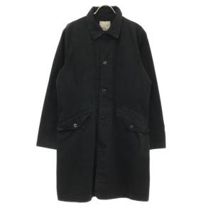 SPELL BOUND スペルバウンド 日本製 ステンカラーコート 2 ブラック メンズ 古着 中古
